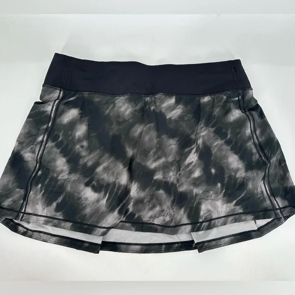 Lululemon Pace Rival Mid-Rise Long Skirt Motion Vista Black Multi Size 8 - Picture 5 of 11